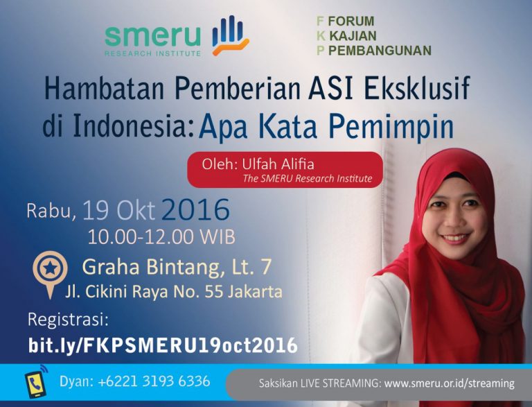 [Seminar] Hambatan Pemberian ASI Eksklusif di Indonesia: Apa Kata Pemimpin